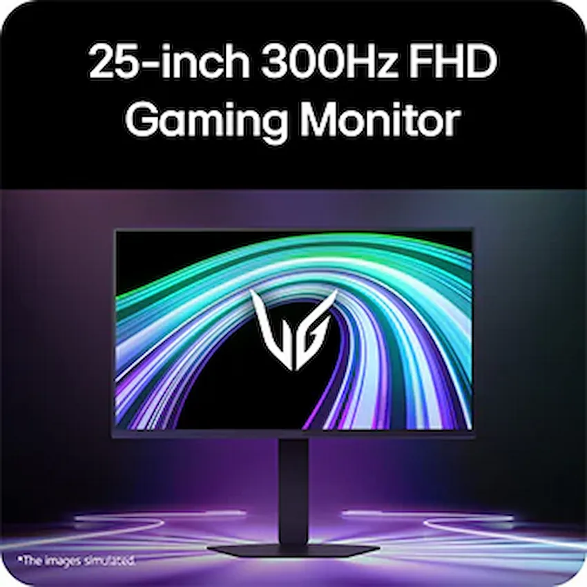 Màn hình LCD LG UltraGear G5 25G550B-B 300Hz (25 inch, FHD 1920x1080, IPS, 300Hz, 1ms, sRGB 99%, G-SYNC®/ FreeSync Premium, 25G550B-B.ATV)