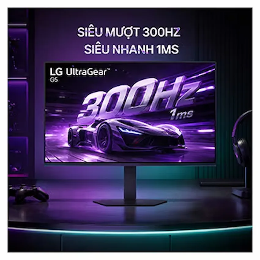 Màn hình LCD LG UltraGear G5 25G550B-B 300Hz (25 inch, FHD 1920x1080, IPS, 300Hz, 1ms, sRGB 99%, G-SYNC®/ FreeSync Premium, 25G550B-B.ATV)