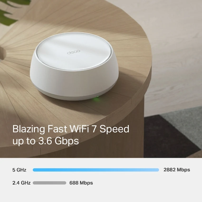 WiFi 7 Mesh TP-Link Deco BE22 1-Pack (WiFi 7 BE3600 Cho Gia Đình)